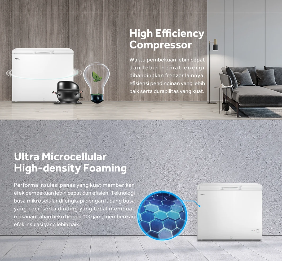 CHEST FREEZER AQUA Elektronik AQF-220HC